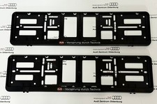 Audi Kennzeichenhalter/ Kennzeicherverstärker -Vorsprung durch Technik- (2 Stk.)