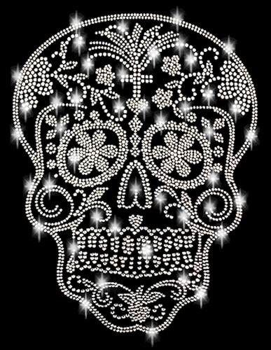 Strasssteine totenkopf suger - strasssteine,