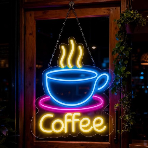 Led kaffee neon schild - neon,
