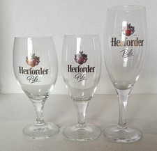 Herforder Pils 3 verschiedene Sahm Gläser 1x 0,2 l + 2x 0,25 l (t)