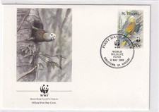 St.Vincent 1225 FDC VOGEL PAPAGEI AMAZONE PARROT BIRD WILD LIFE