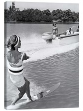 Leinwandbild slalom - leinwandbild,