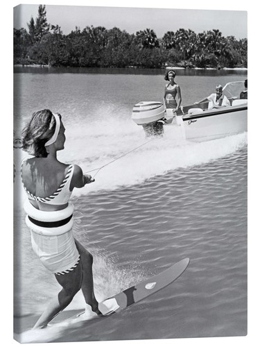 Leinwandbild slalom - leinwandbild,
