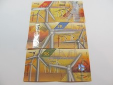 Konvolut 3x Testnoten Specimen Kurz Kinegram 3K 2007 in makellosem Zustand