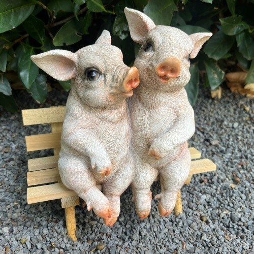 Gartenfigur schweine figur - schweine,