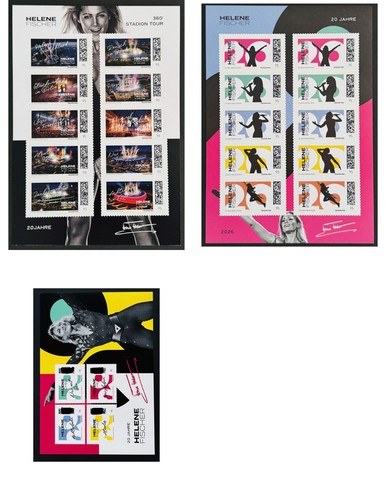 Deutsche post bogen helene - deutsche, 3x