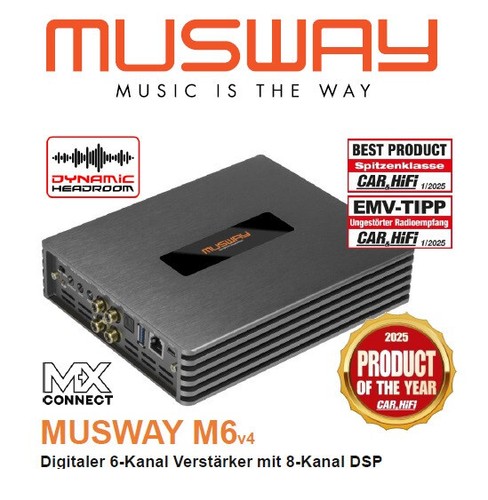 Musway m6v4 digital - musway, 6-kanal