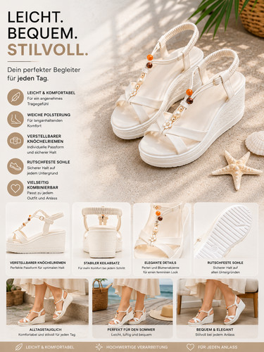 Damen sandalen weiß größe - damen,