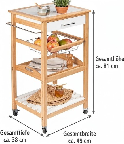 Wenko küchenrollwagen finja - küchenrollwagen,