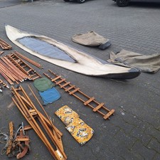 Älteres Faltboot Olympia DDR Zeit Dachbodenfund mit Zubehör