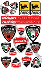Multistrada Aufkleber Set 16x26 DUCATI CORSE Sheet 20 stickers 749 999 