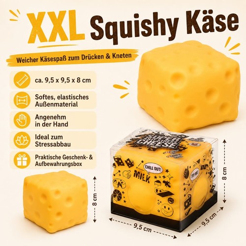 Käse squishy xxl - käse, anti