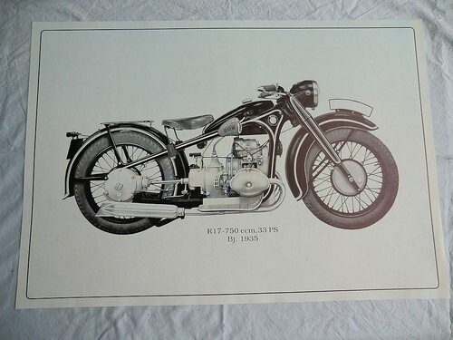 Poster bmw oldtimer - poster, motorrad