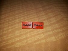 1 Paar - Logo / Embleme / Schriftzug - "heco" (Lautsprecherboxen heco SM 620)