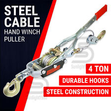 Seilzug mit Ratsche 4T 4000kg Zug Ratschenzug Flaschenzug Handseilzug Greifzug