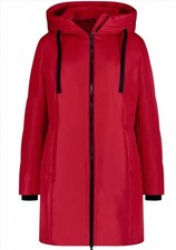 DAMEN WINTERMANTEL  GR. 48  MIT KAPUZE  ROT