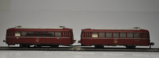H0 Fleischmann DB BR 798 Schienenbus + Beiwagen rot DC analog