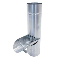 Regenwasserklappe mit Sieb 76/80/87/100/120mm Regenrohrklappe Fallrohrklappe