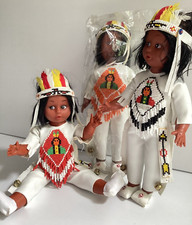 1x Indianerpuppe ca. 28cm hoch