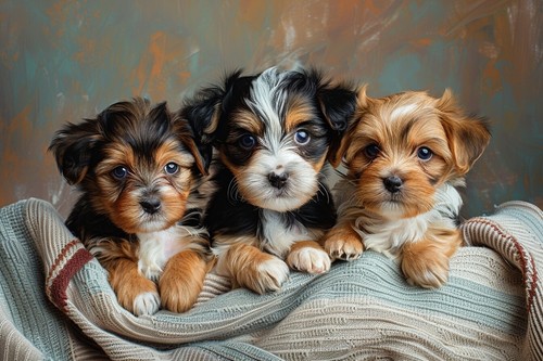 Niedliche welpen hunde - welpen,