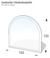 Kamin Glassplatte. Glassbodenplatte. Hitzeschutzplatte. 100 x 100 cm gebraucht