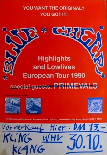 Blue cher 1990 - blue, plakat