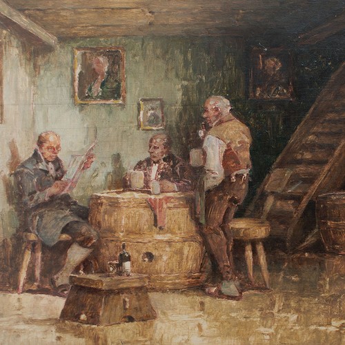 Nach hugo kauffmann - kauffmann, Ölstudie