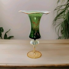 0726-4 mundgeblasene Glasvase