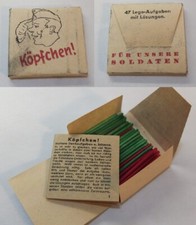 Spiel Wehrmacht Köpfchen Wh WW 2.WK Heer 1942 Feldpost Soldaten Uniform 292