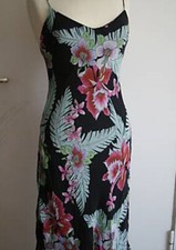 *NOLITA* Kleid, Tunika, Seide, Schwarz Blütenmuster, made in Italy Gr. IT42 DE36