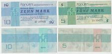 2 DDR Banknoten 5 und 10 Mark