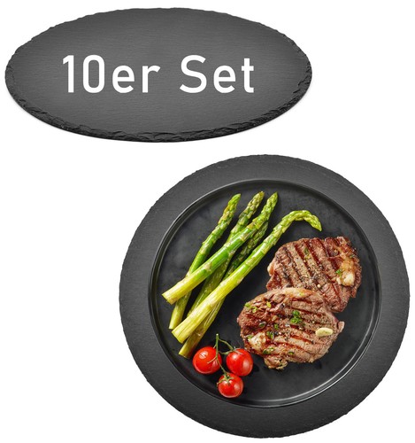 10er set schieferplatte - 10er,