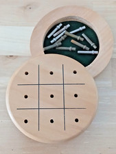 Holz und Metall Tic Tac Toe - Reisespiel  - Strategie Spiel