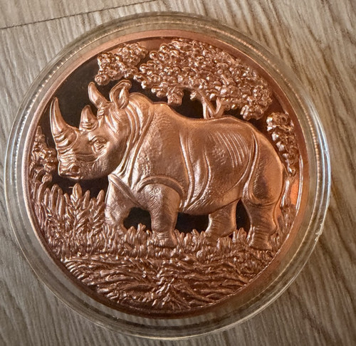 Kupfermünze nashorn 999 - nashorn,