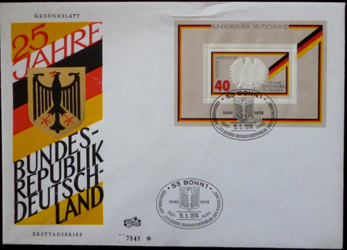 Brd fdc ersttagsbrief - brd, jahre