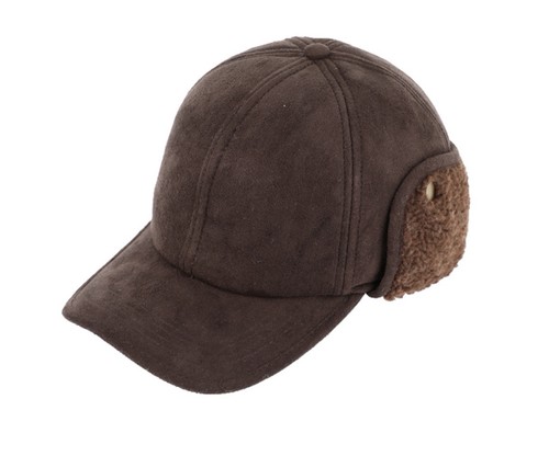 Baseballcap ohrenklappen braun - ohrenklappen,