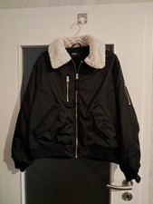 Schwarze Pilotenjacke mit