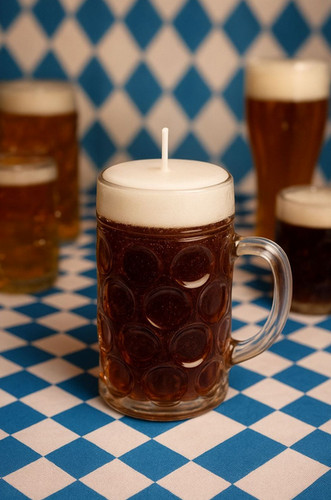 Mini bierkerze als - bierkerze, krug