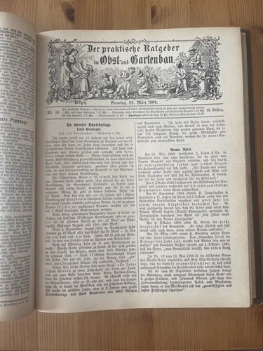 Antiquarisches gartenbuch 1904 - antiquarisches,