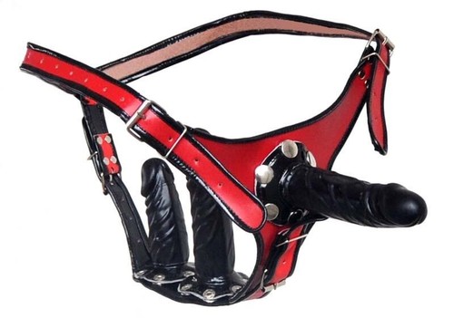 Bdsm leder slip - bdsm, dreifach