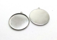 5 Fassungen f. 25mm Cabochons