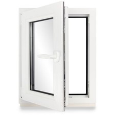 Kellerfenster Kunststoff weiß