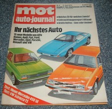 MOT 8/1976 Mercedes 450 SE SEL