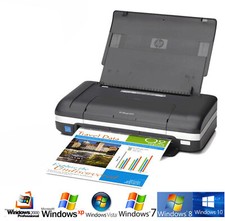 KLEINER MOBILER DRUCKER HP DESKJET 470 MIT USB FÜR WINDOWS XP VISTA WIN 7 8 10
