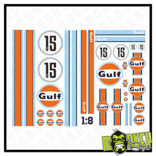 1:8 RC Car Aufkleber - Racing