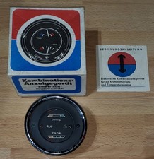Wartburg Barkas Kombiinstrument Tank Temperatur selten mit Chromring 12 Volt