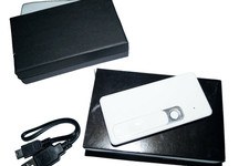 USB FEUERZEUG MIT TASCHENLAMPE GLÜHSPIRALE INKL. GESCHENKBOX WEIß  NEU