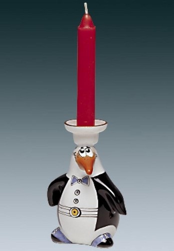 Kerzenhalter pinguin leuchter - kerzenhalter,