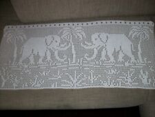 Bistrogardine Scheibengardine ELEFANTEN Urlaub Indien 108x47 cm Handarbeit