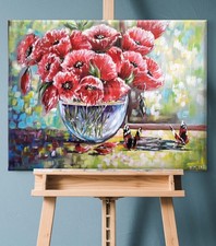 Mohn Blumen Stillleben 40/50cm